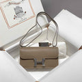 Hermes Constance Box Epsom Leather Gray Silver H082711
