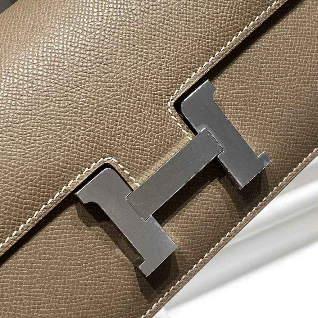 Hermes Constance Box Epsom Leather Gray Silver H082711