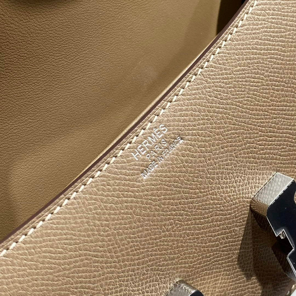 Hermes Constance Box Epsom Leather Gray Silver H082711