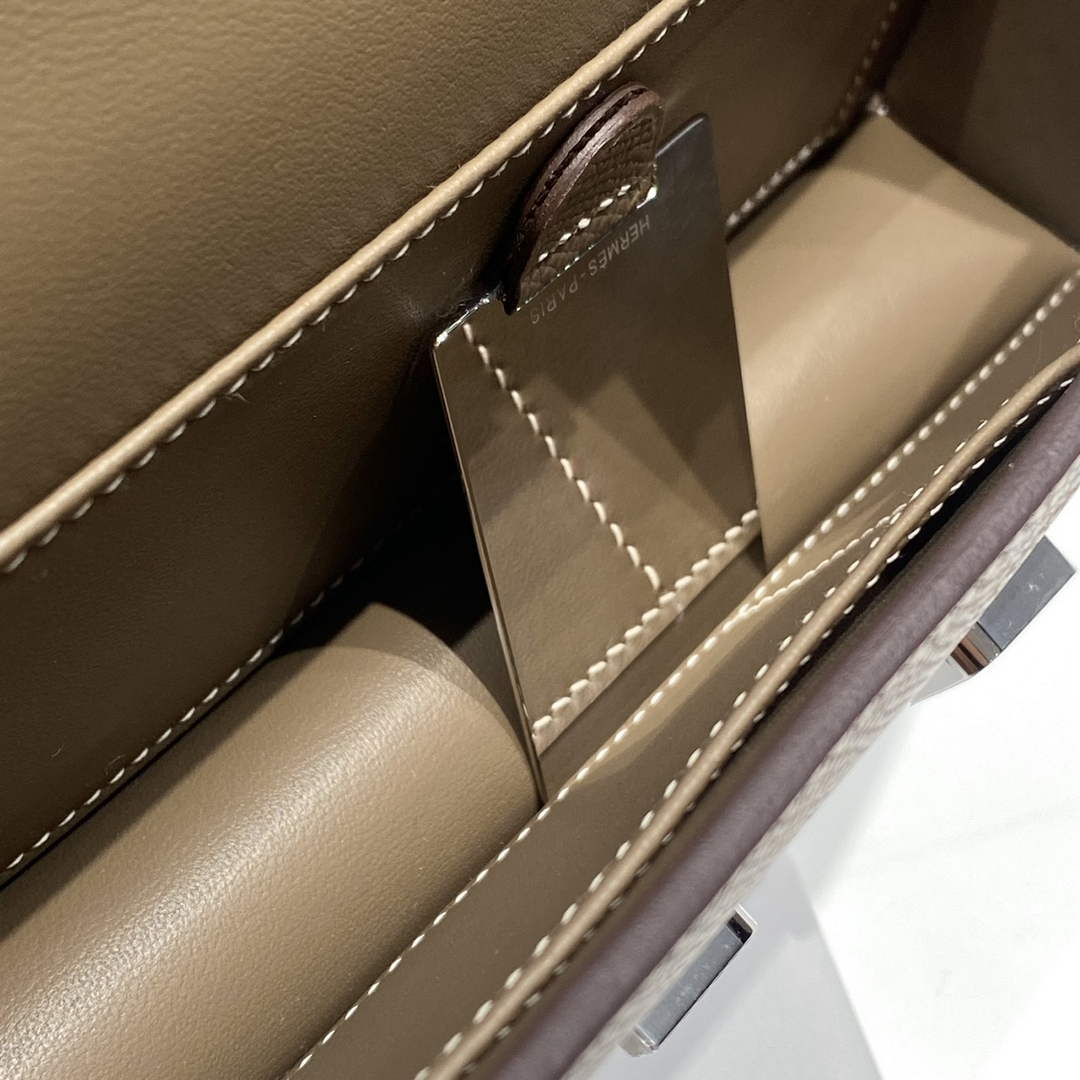 Hermes Constance Box Epsom Leather Gray Silver H082711