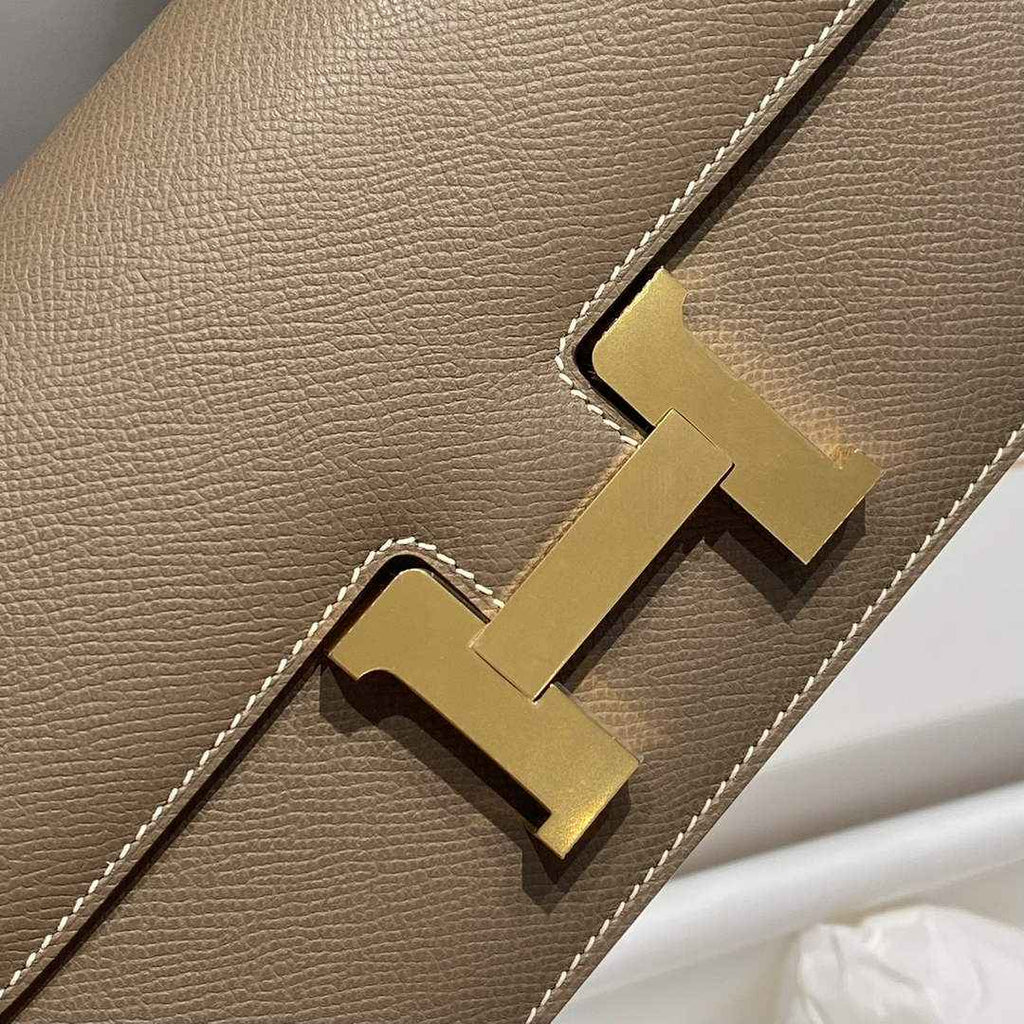 Hermes Constance Box Epsom Leather Gray Gold H082710