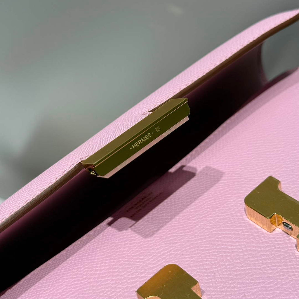 Hermes Constance Box Epsom Leather Light Purple Gold H082716