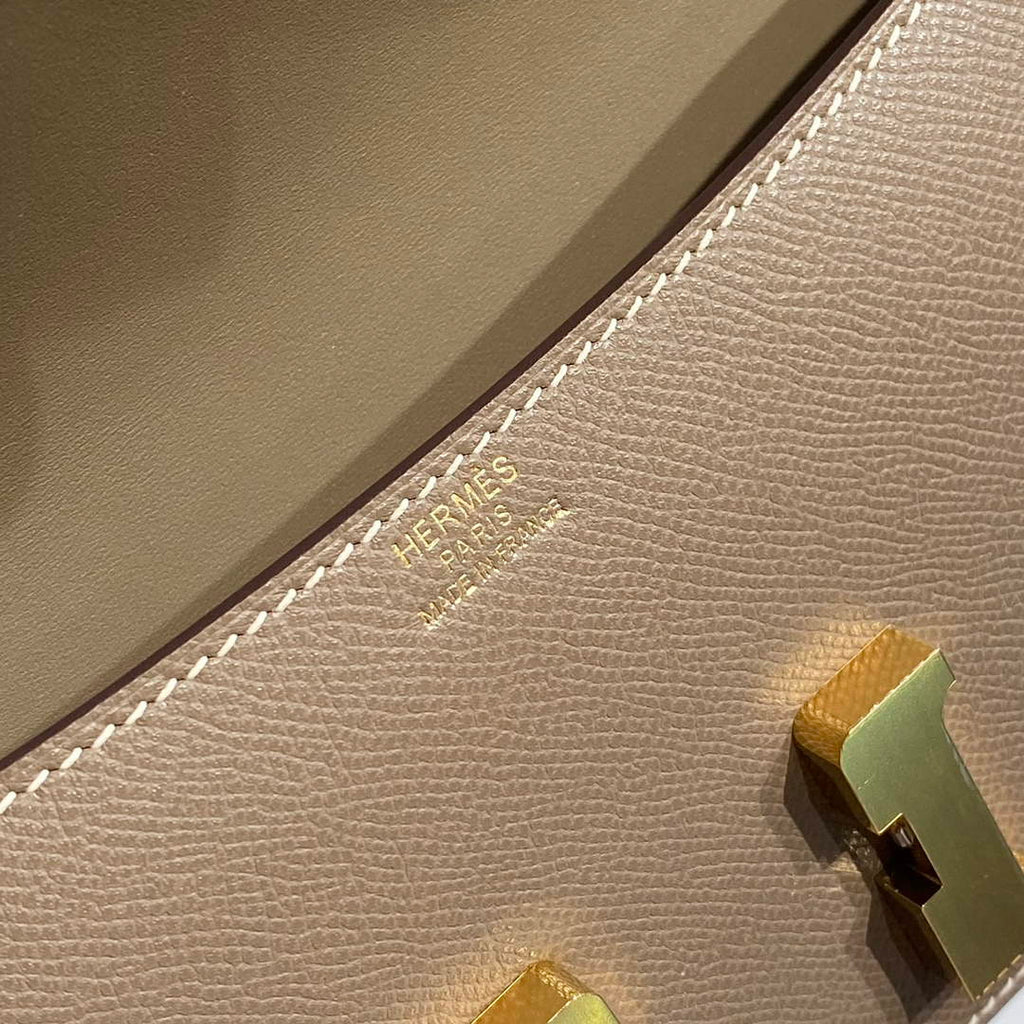 Hermes Constance Box Epsom Leather Gray Gold H082710