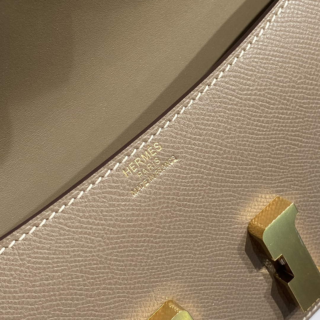 Hermes Constance Box Epsom Leather Gray Gold H082710
