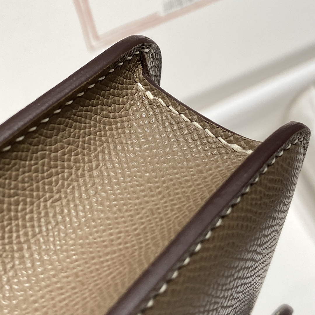 Hermes Constance Box Epsom Leather Gray Gold H082710