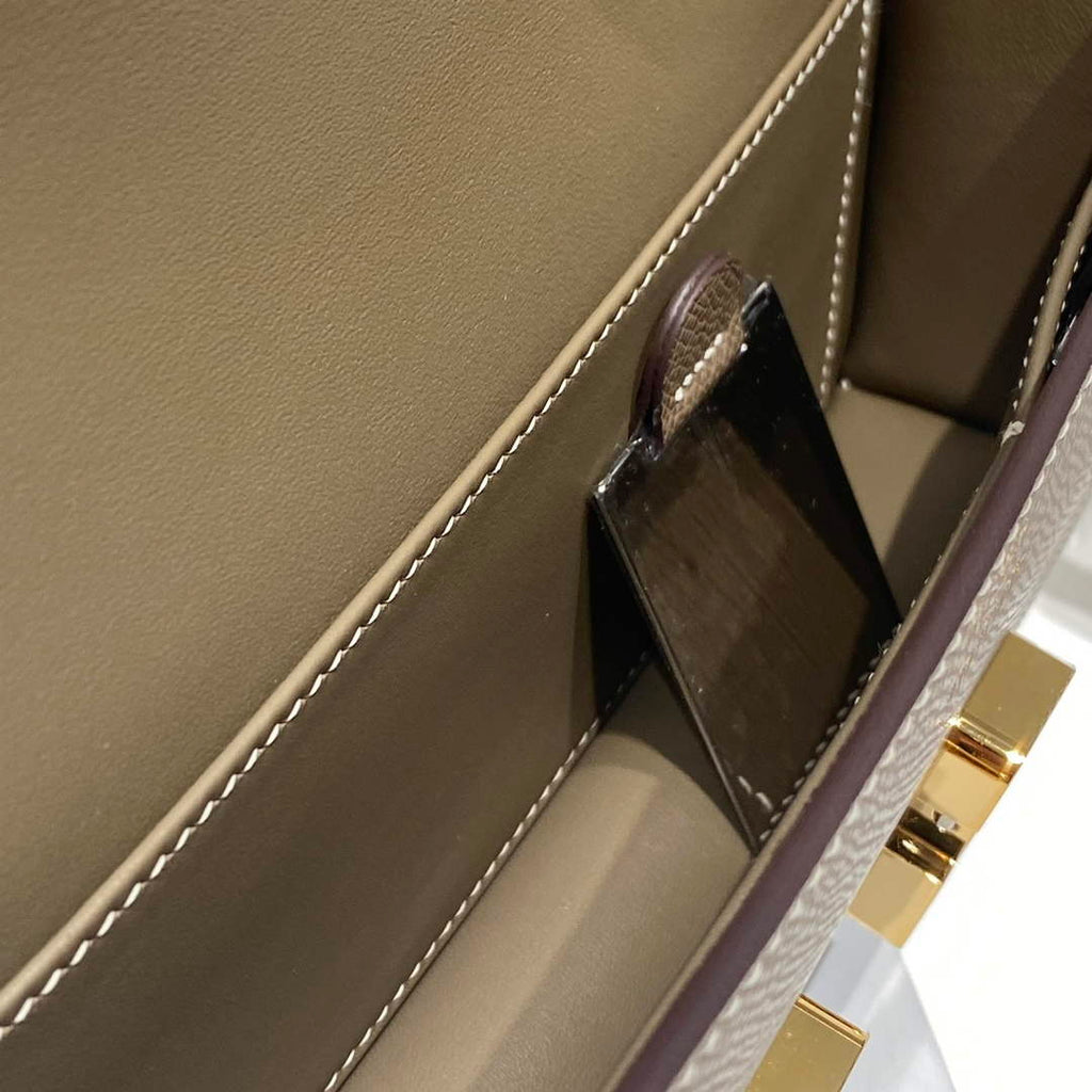 Hermes Constance Box Epsom Leather Gray Gold H082710