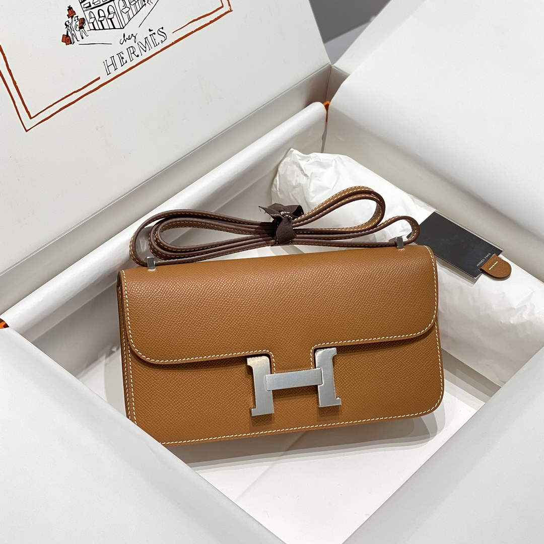 Hermes Constance Box Epsom Leather Brown Gold H082709