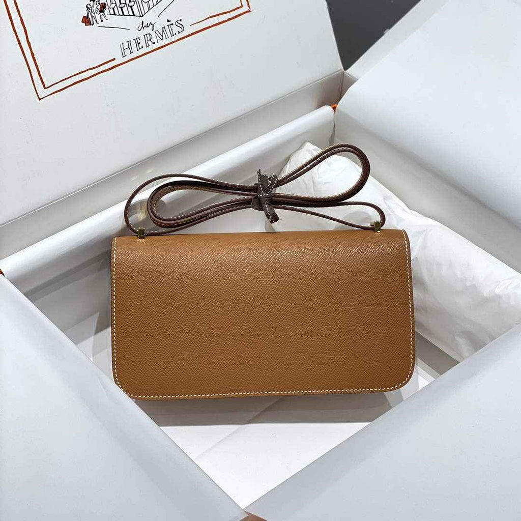 Hermes Constance Box Epsom Leather Brown Gold H082709