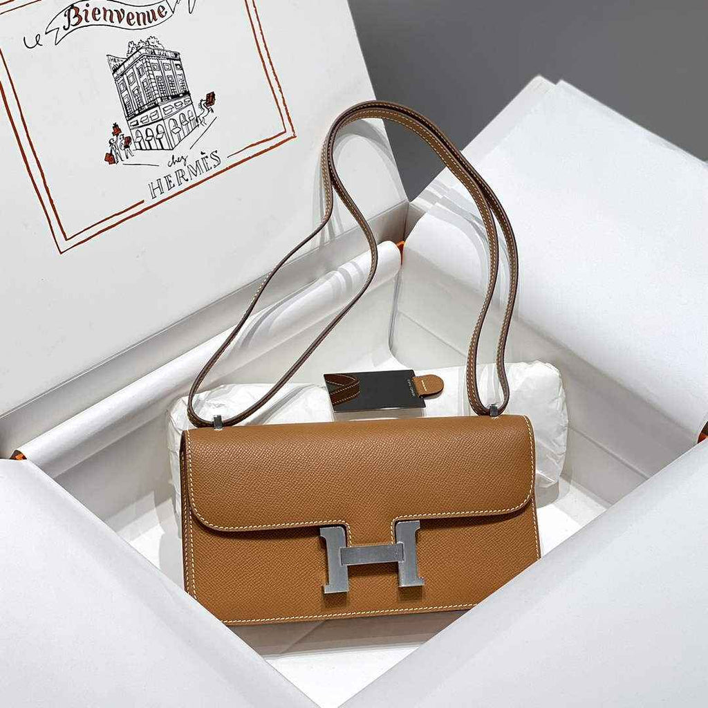 Hermes Constance Box Epsom Leather Brown Gold H082709