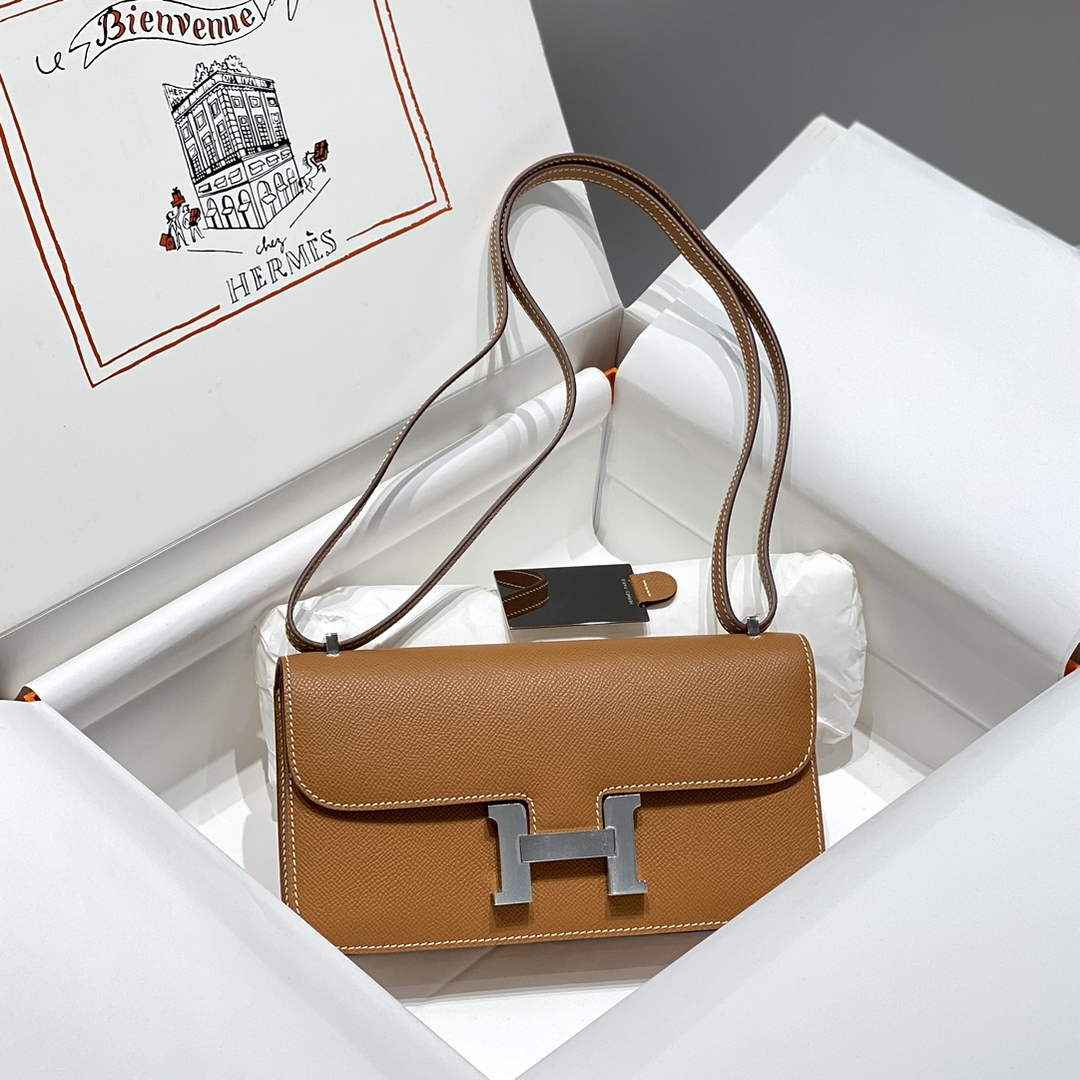 Hermes Constance Box Epsom Leather Brown Gold H082709