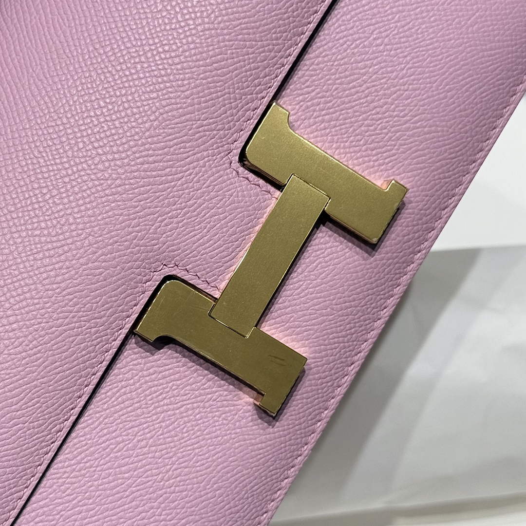 Hermes Constance Box Epsom Leather Light Purple Gold H082716