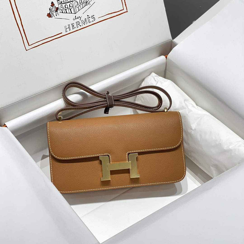 Hermes Constance Box Epsom Leather Brown Gold H082708
