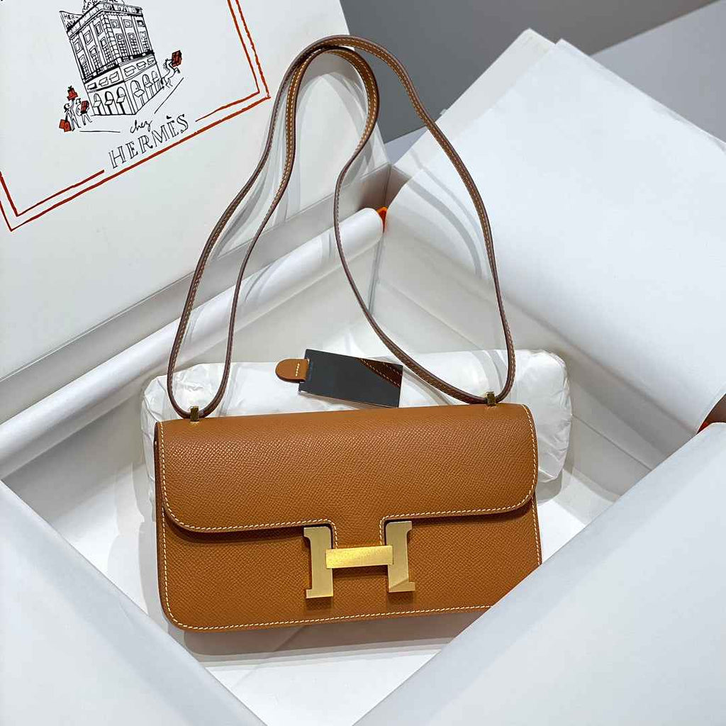 Hermes Constance Box Epsom Leather Brown Gold H082708