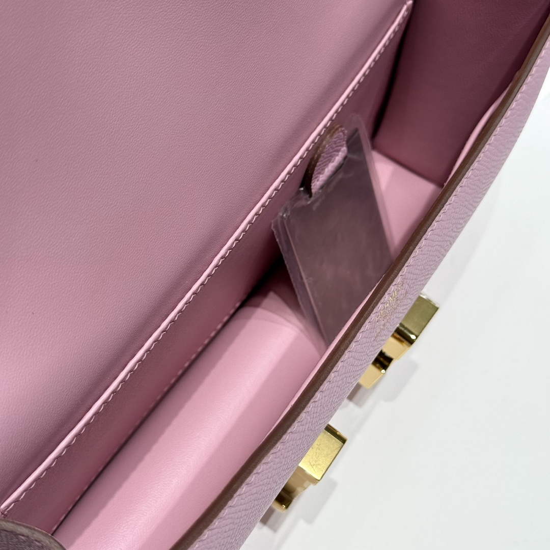 Hermes Constance Box Epsom Leather Light Purple Gold H082716