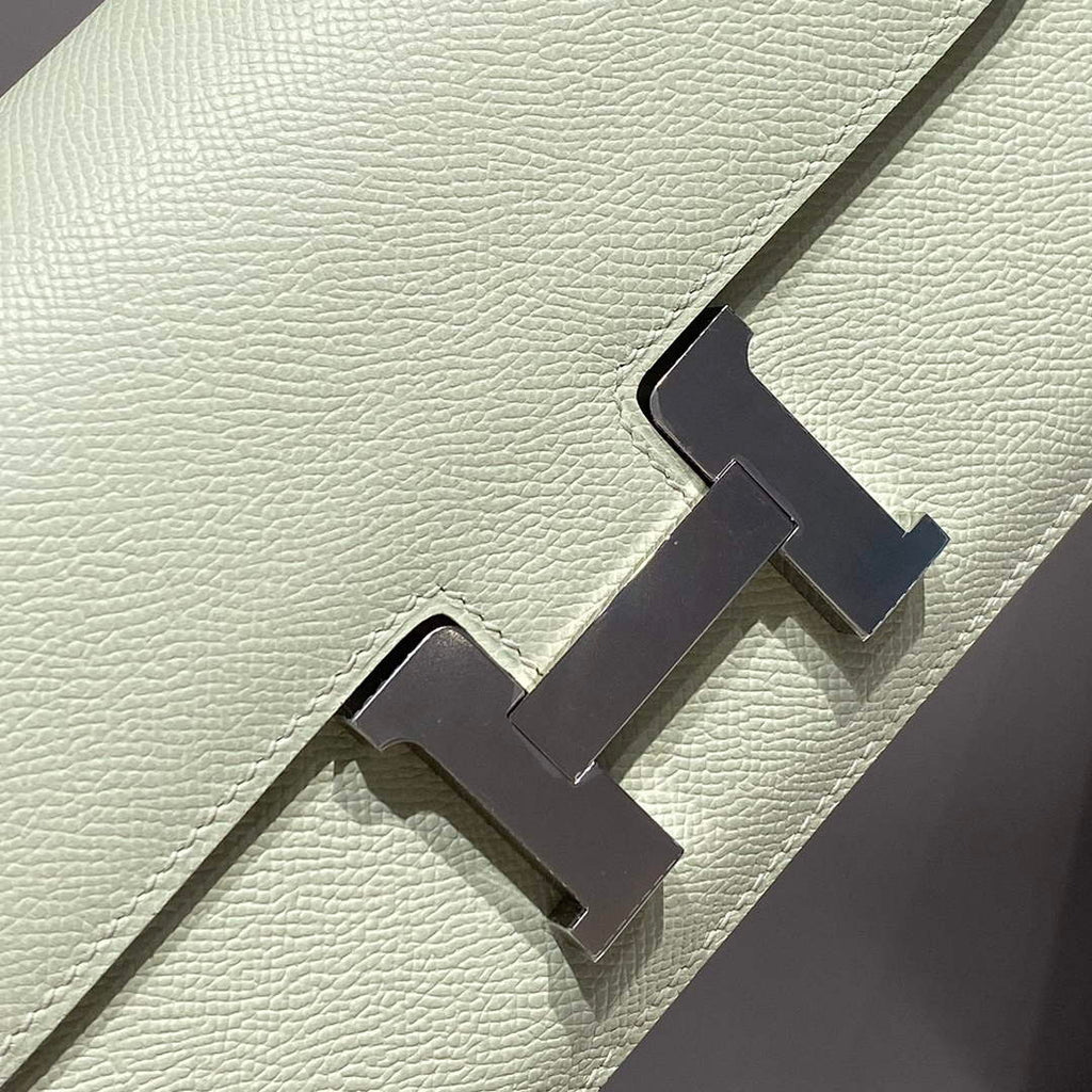 Hermes Constance Box Epsom Leather Light Green Silver H082704