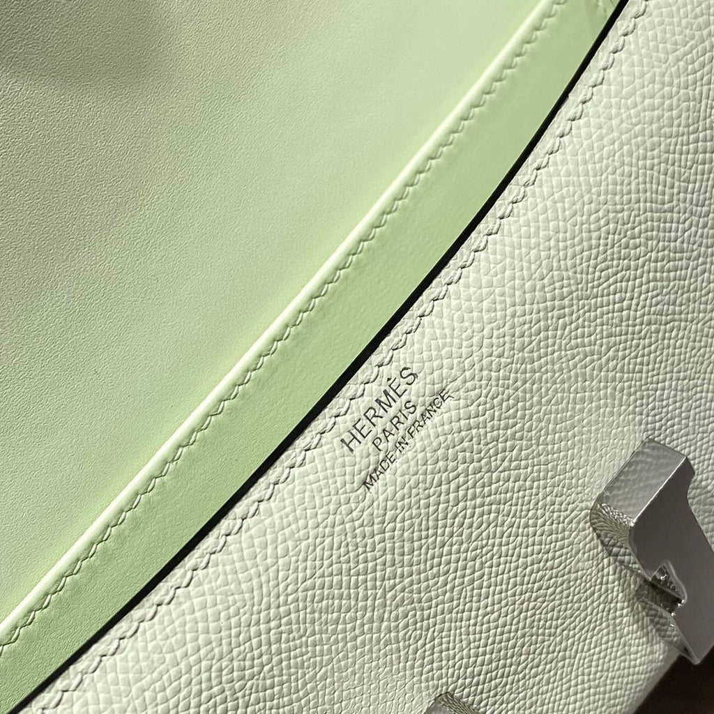 Hermes Constance Box Epsom Leather Light Green Silver H082704