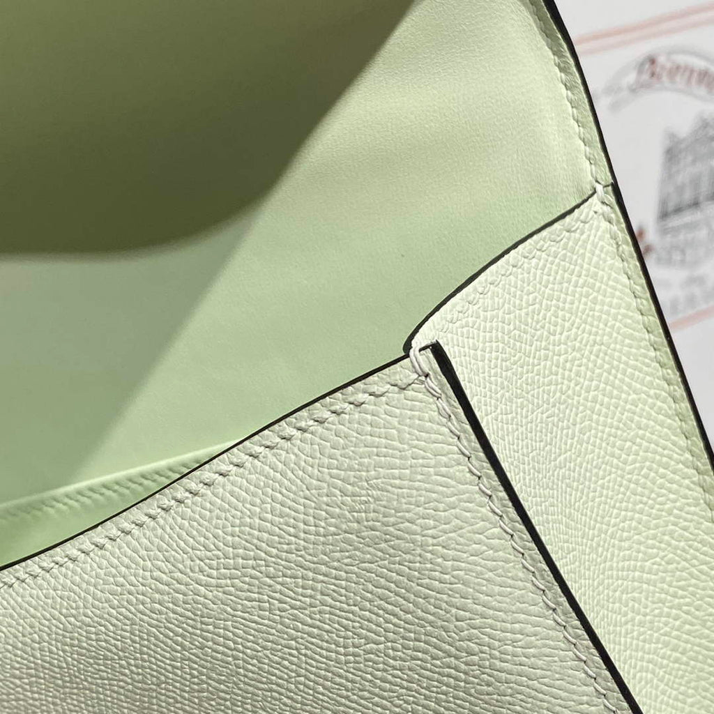 Hermes Constance Box Epsom Leather Light Green Silver H082704