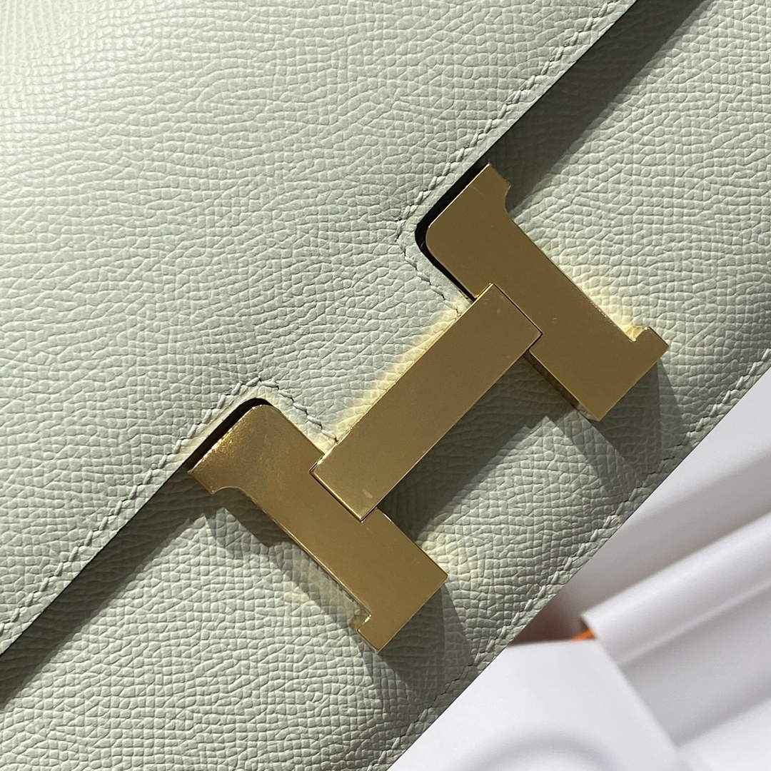 Hermes Constance Box Epsom Leather Light Green Gold H082705