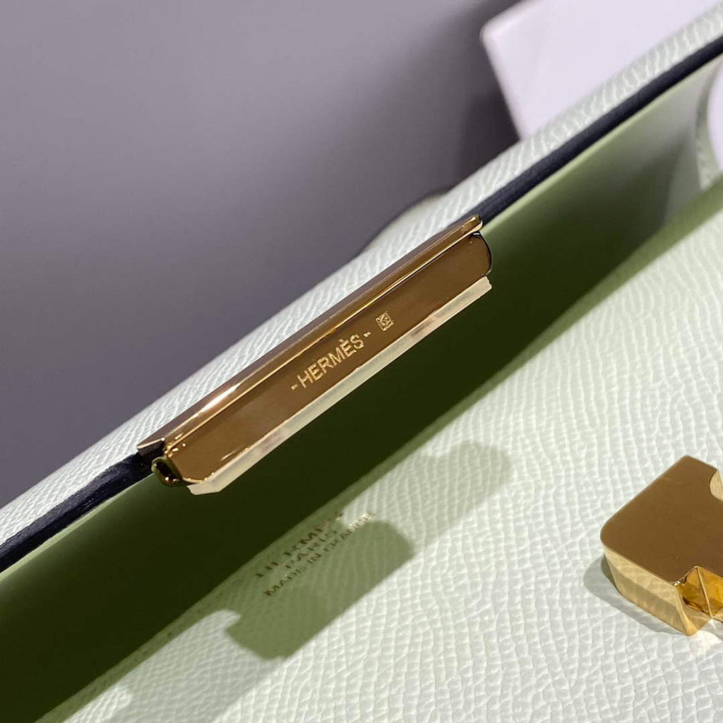 Hermes Constance Box Epsom Leather Light Green Gold H082705