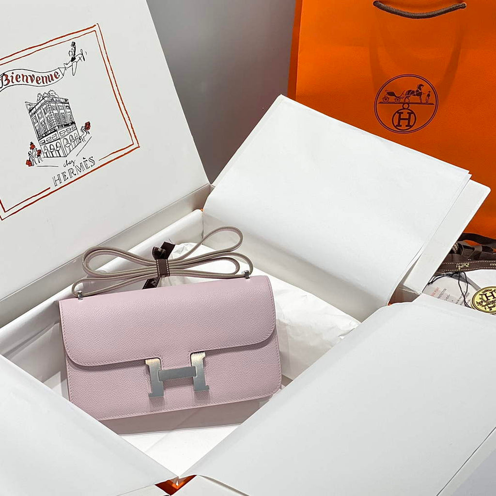 Hermes Constance Box Epsom Leather Light Green Gold H082705