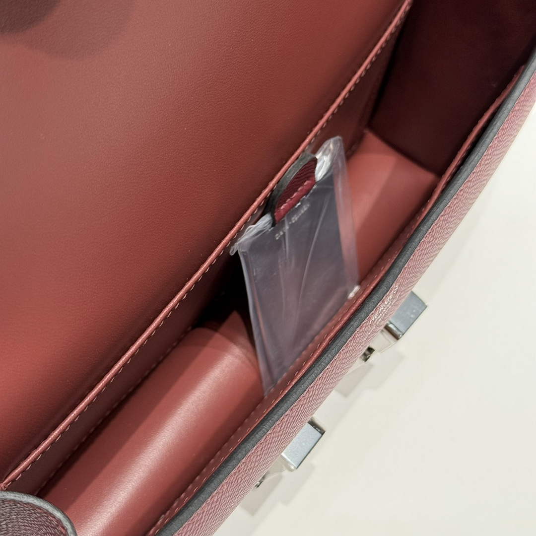 Hermes Constance Box Epsom Leather Wine Red Silver H082711