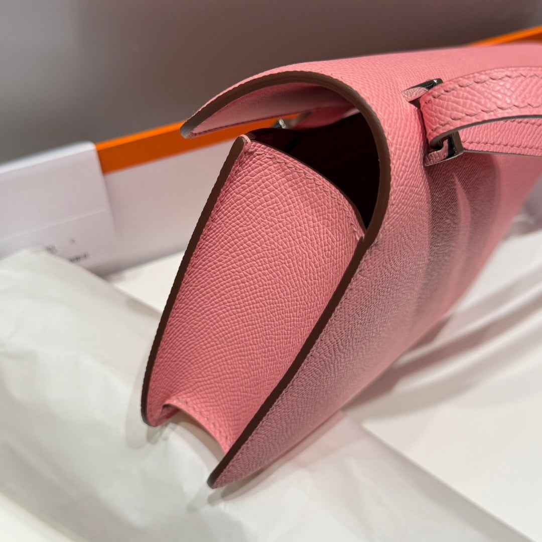 Hermes Constance Box Epsom Leather Pink Silver H082683