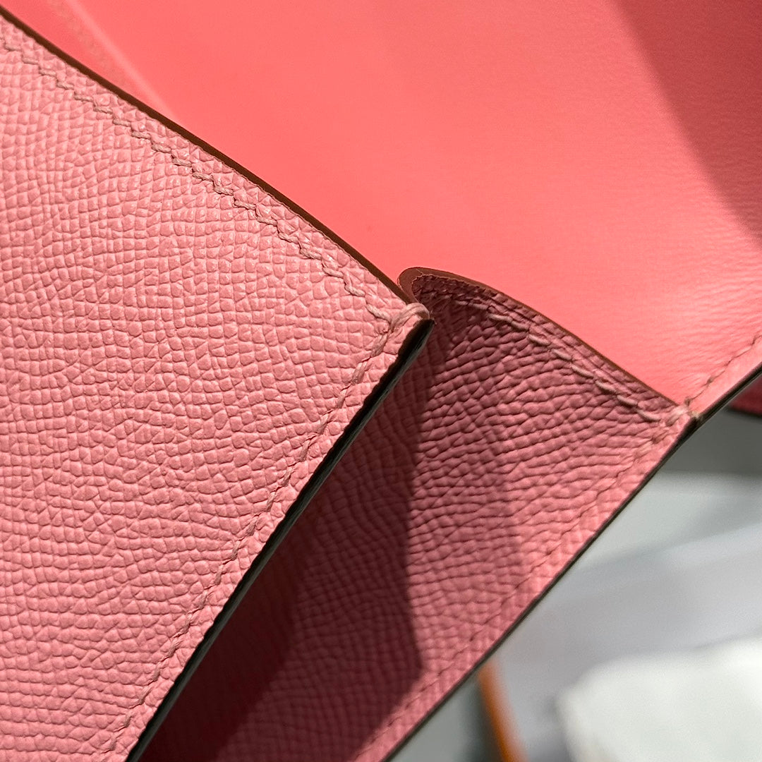 Hermes Constance Box Epsom Leather Pink Silver H082683