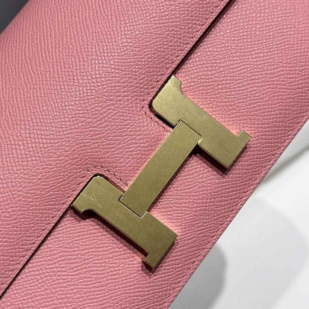 Hermes Constance Box Epsom Leather Pink Gold H082684