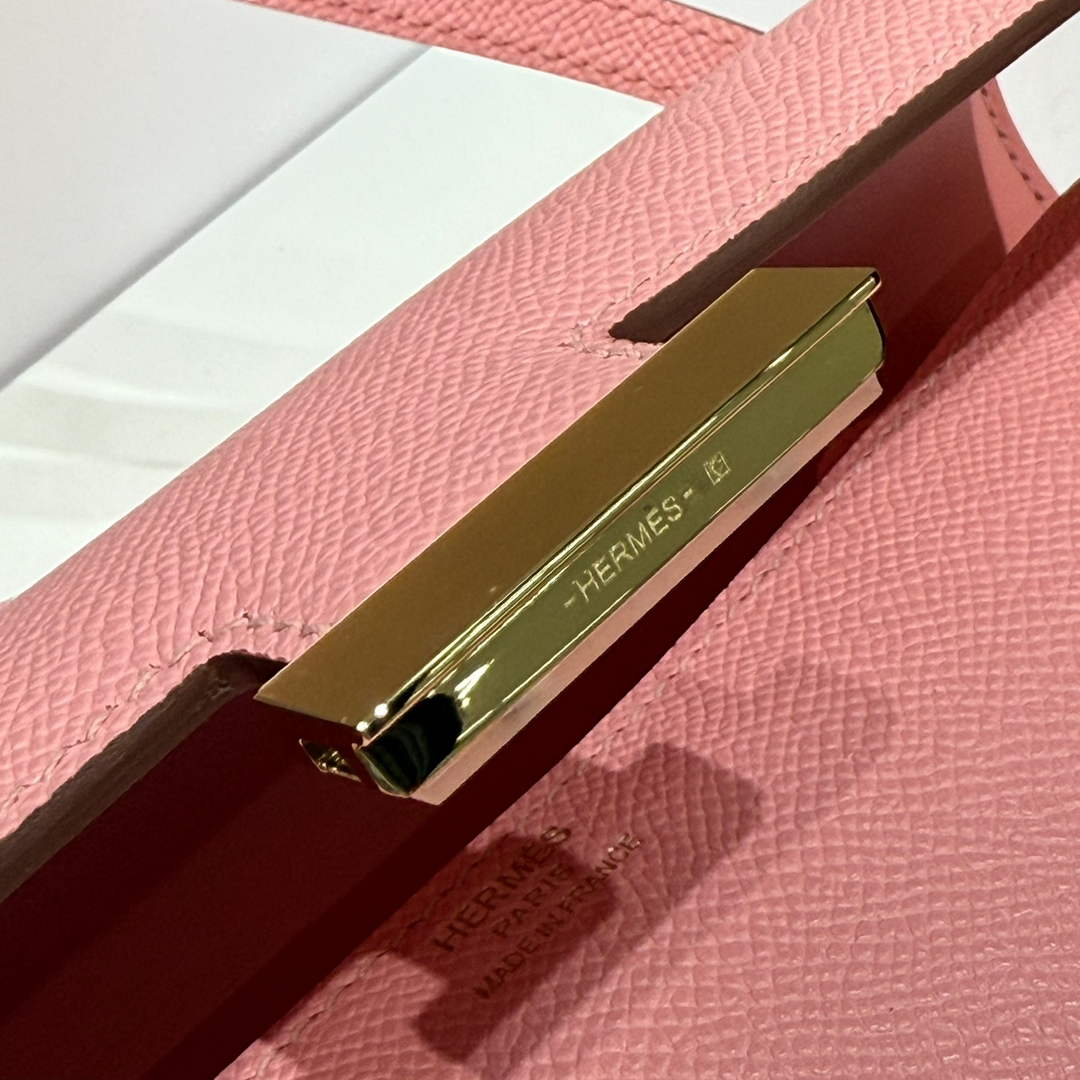 Hermes Constance Box Epsom Leather Pink Gold H082684