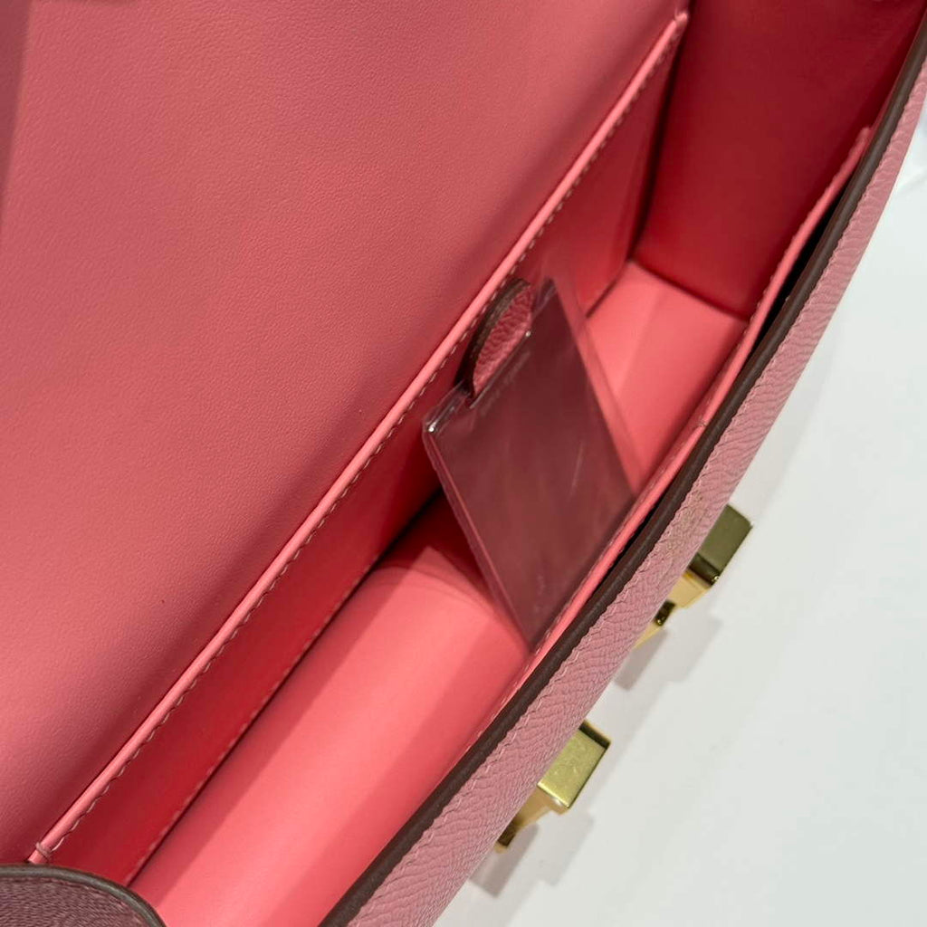 Hermes Constance Box Epsom Leather Pink Gold H082684