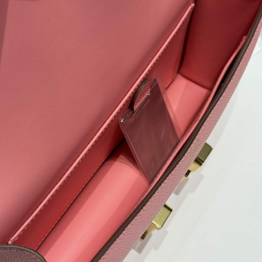 Hermes Constance Box Epsom Leather Pink Gold H082684