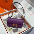 Hermes Constance Box Epsom Leather Purple Gold H082685