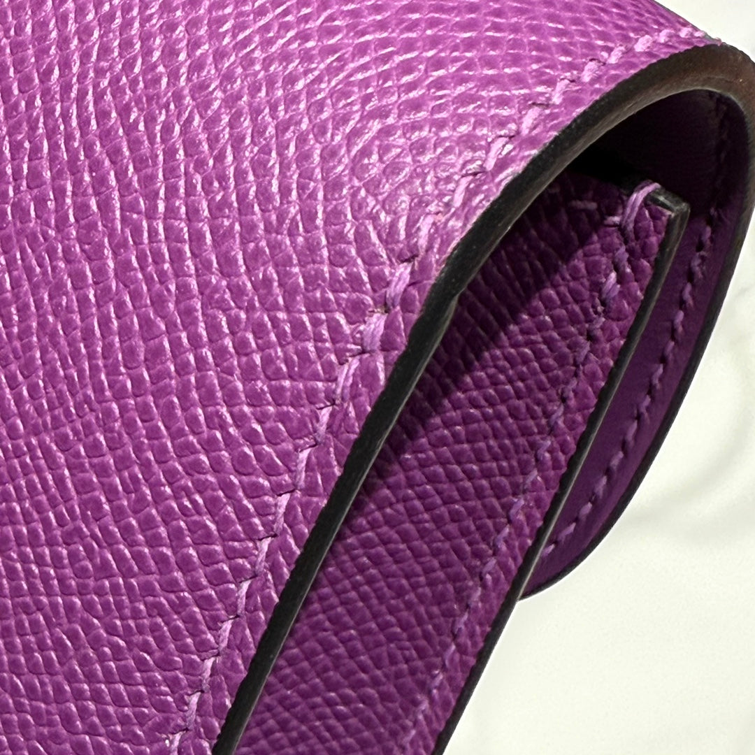 Hermes Constance Box Epsom Leather Purple Gold H082685