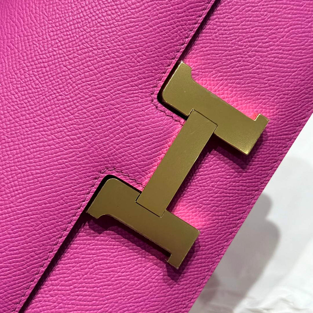 Hermes Constance Box Epsom Leather Plum Gold H082688