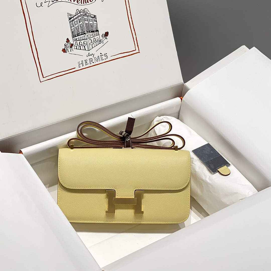 Hermes Constance Box Epsom Leather Yellow Gold H082760