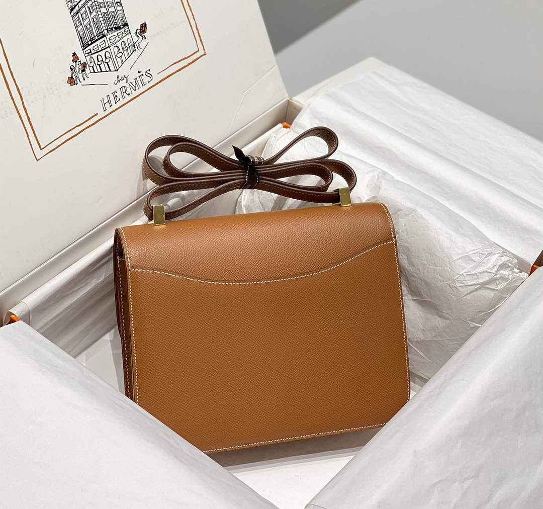 Hermes Constance 23 Box Epsom Leather Brown Gold H082810