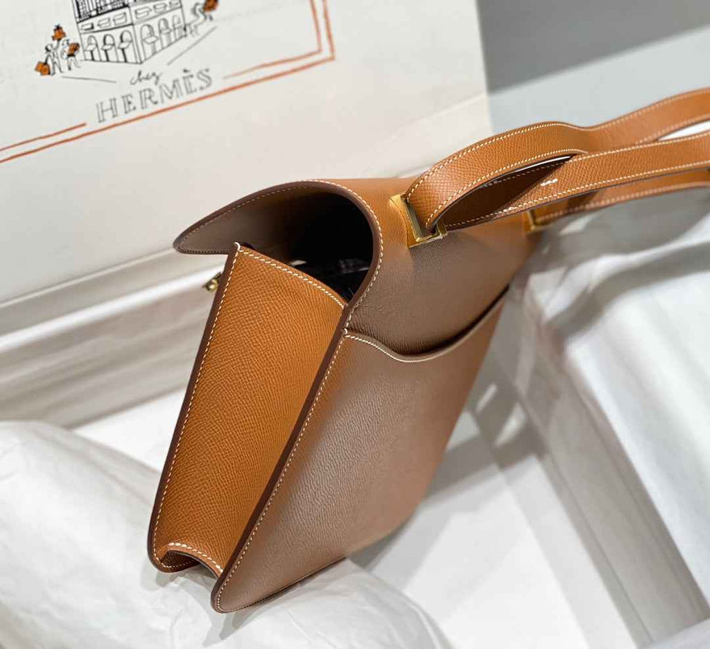 Hermes Constance 23 Box Epsom Leather Brown Gold H082810