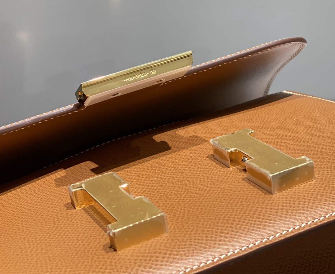 Hermes Constance 23 Box Epsom Leather Brown Gold H082810