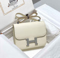 Hermes Constance 23 Box Epsom Leather Beige Silver H082808