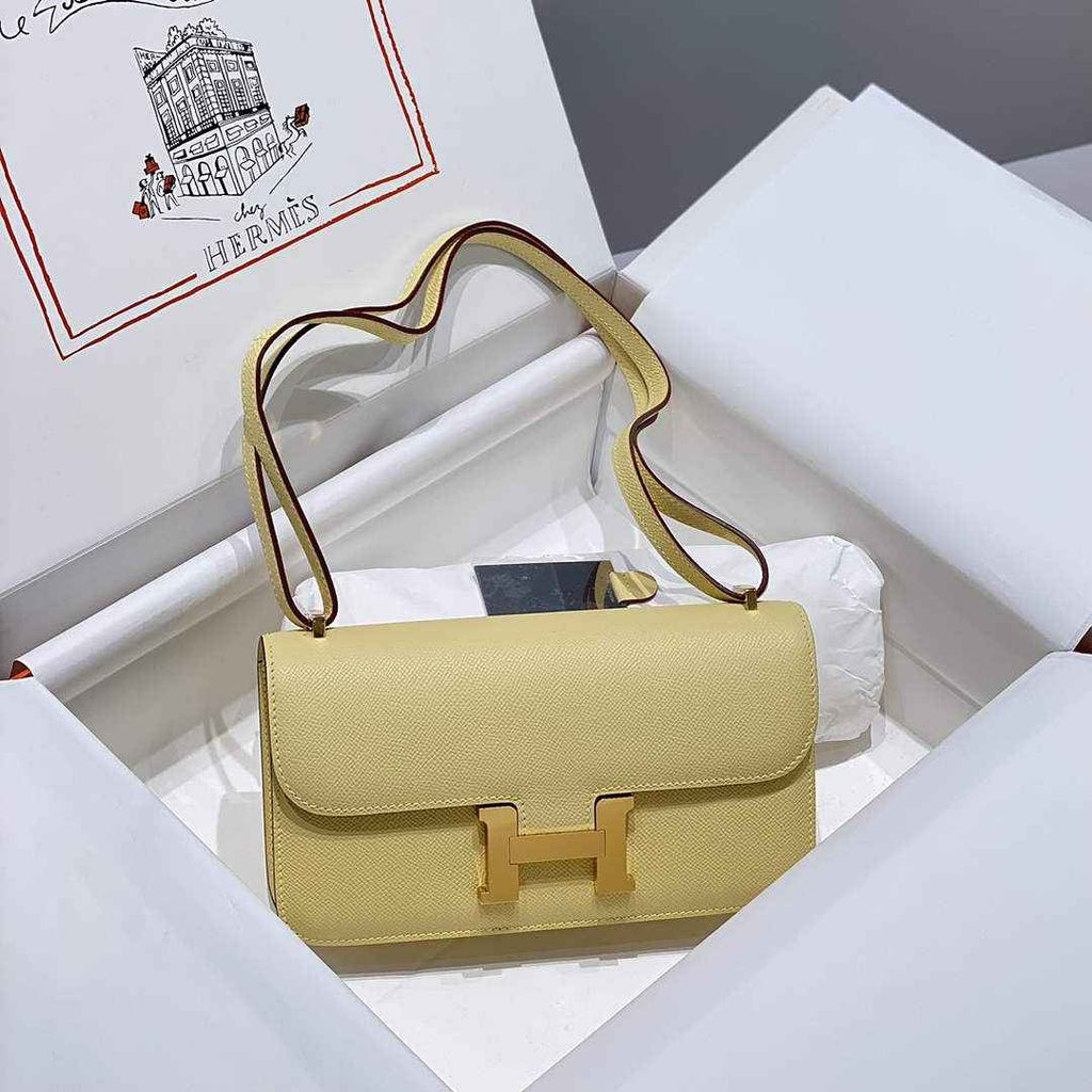 Hermes Constance Box Epsom Leather Yellow Gold H082760