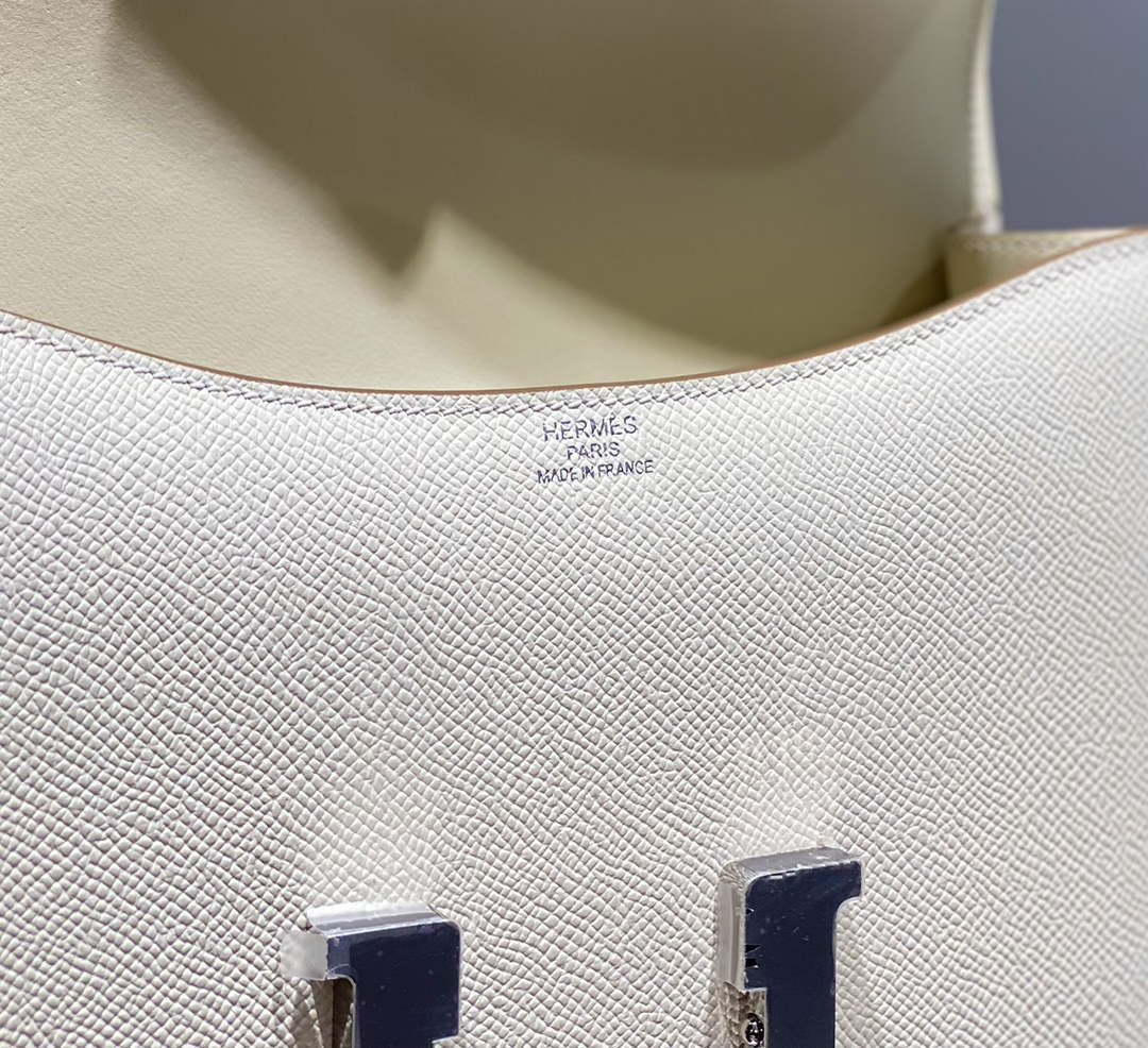 Hermes Constance 23 Box Epsom Leather Beige Silver H082808