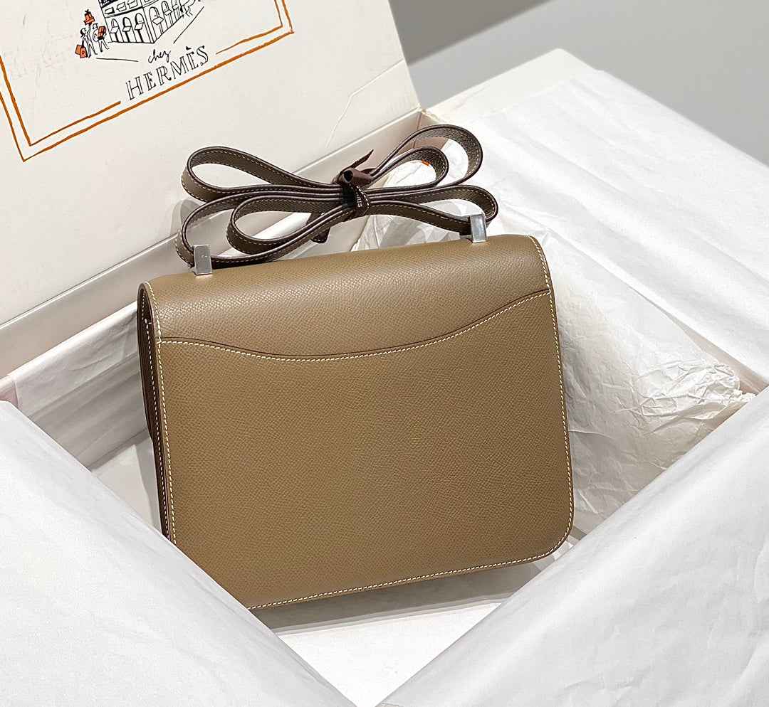 Hermes Constance 23 Box Epsom Leather Gray Silver H082807