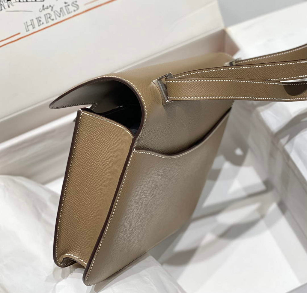 Hermes Constance 23 Box Epsom Leather Gray Silver H082807