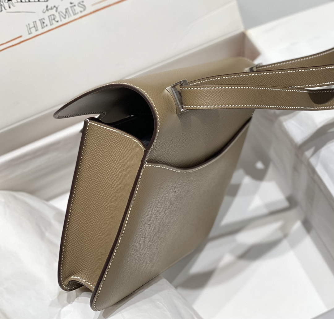 Hermes Constance 23 Box Epsom Leather Gray Silver H082807