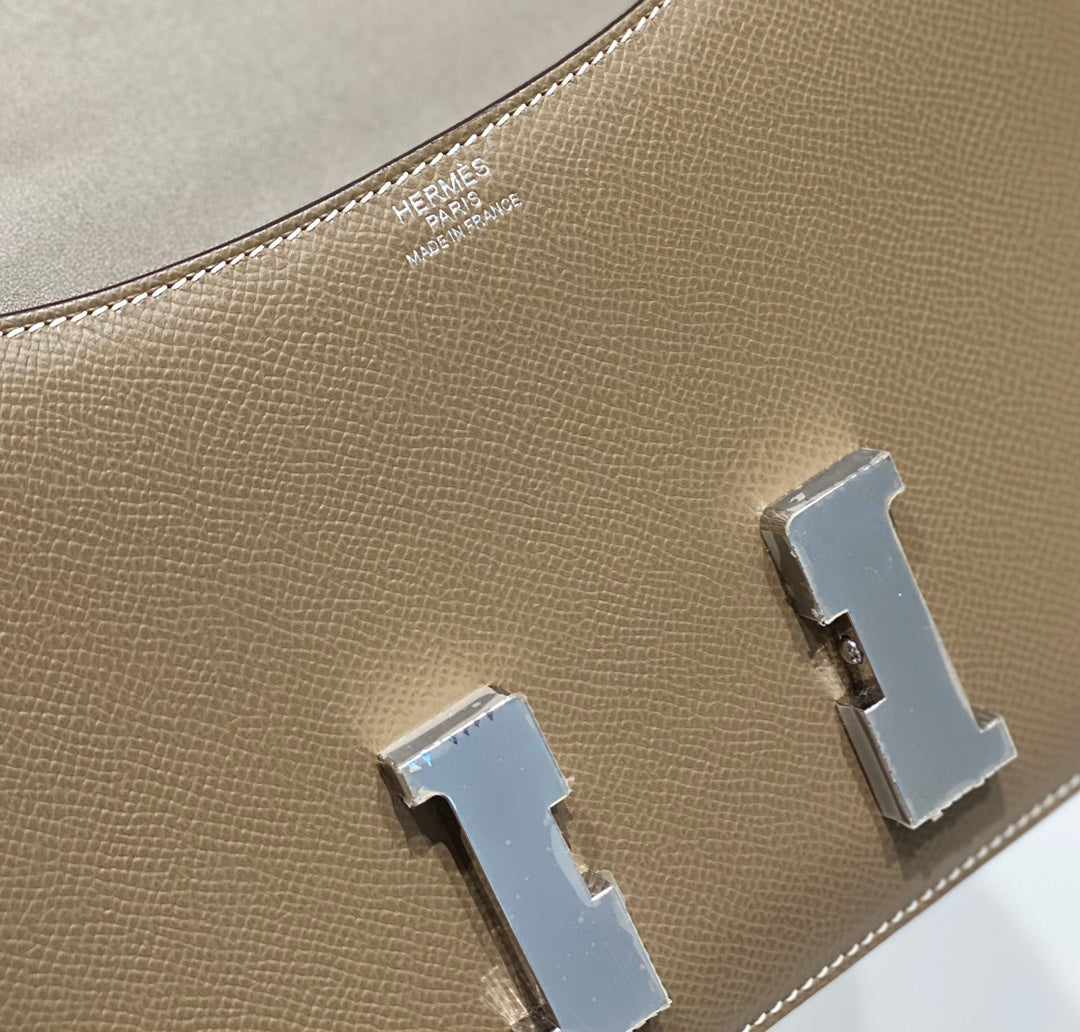 Hermes Constance 23 Box Epsom Leather Gray Silver H082807