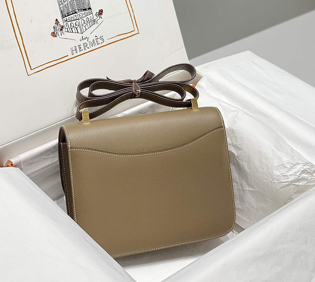 Hermes Constance 23 Box Epsom Leather Gray Gold H082806