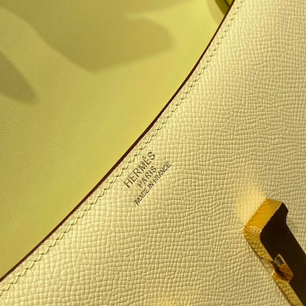 Hermes Constance Box Epsom Leather Yellow Gold H082760