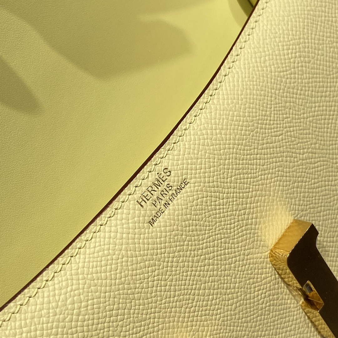 Hermes Constance Box Epsom Leather Yellow Gold H082760