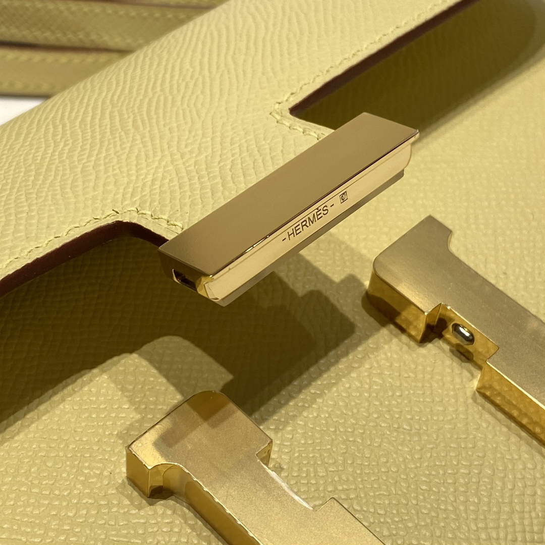Hermes Constance Box Epsom Leather Yellow Gold H082760