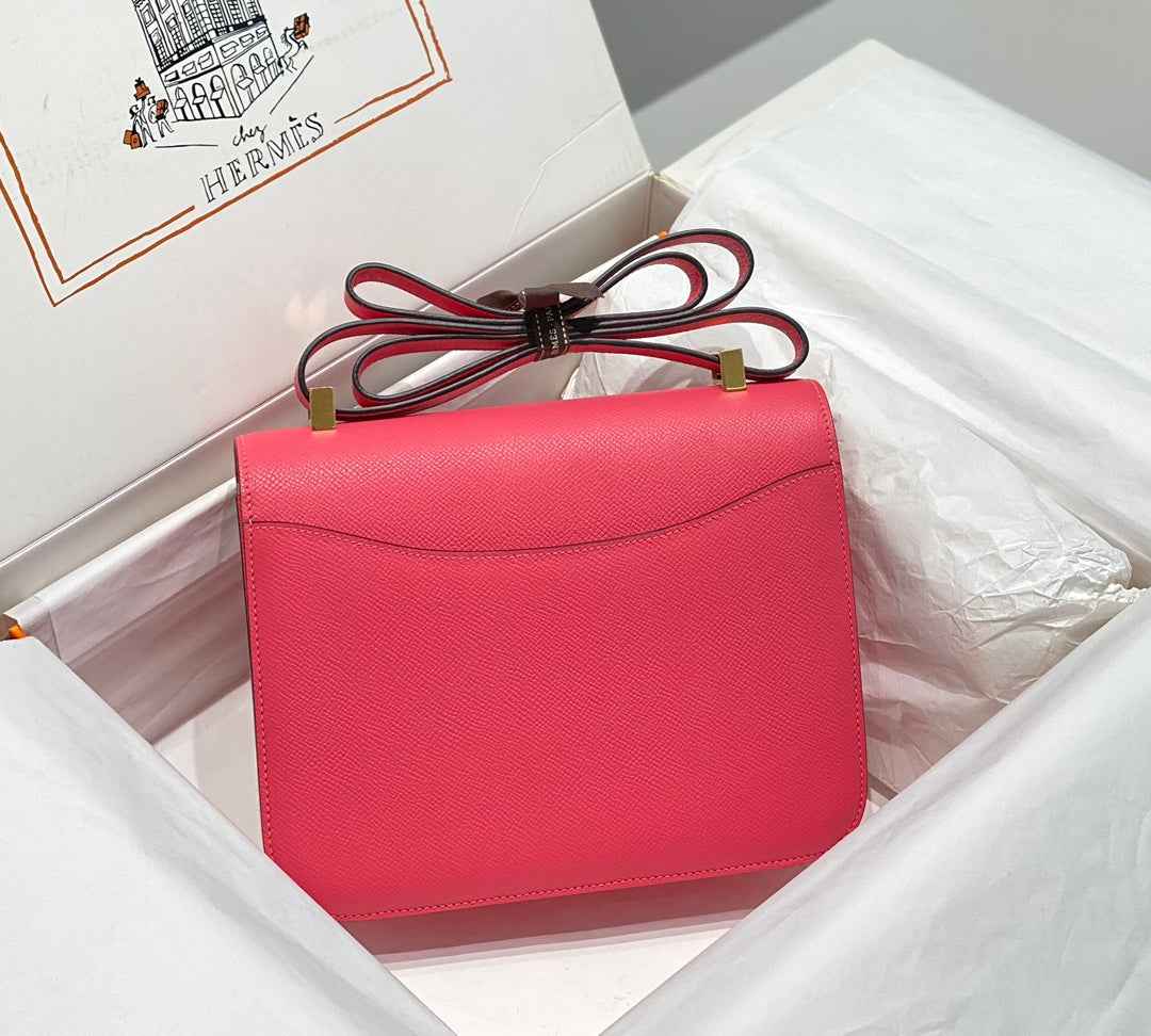 Hermes Constance 23 Box Epsom Leather Pink Gold H082800